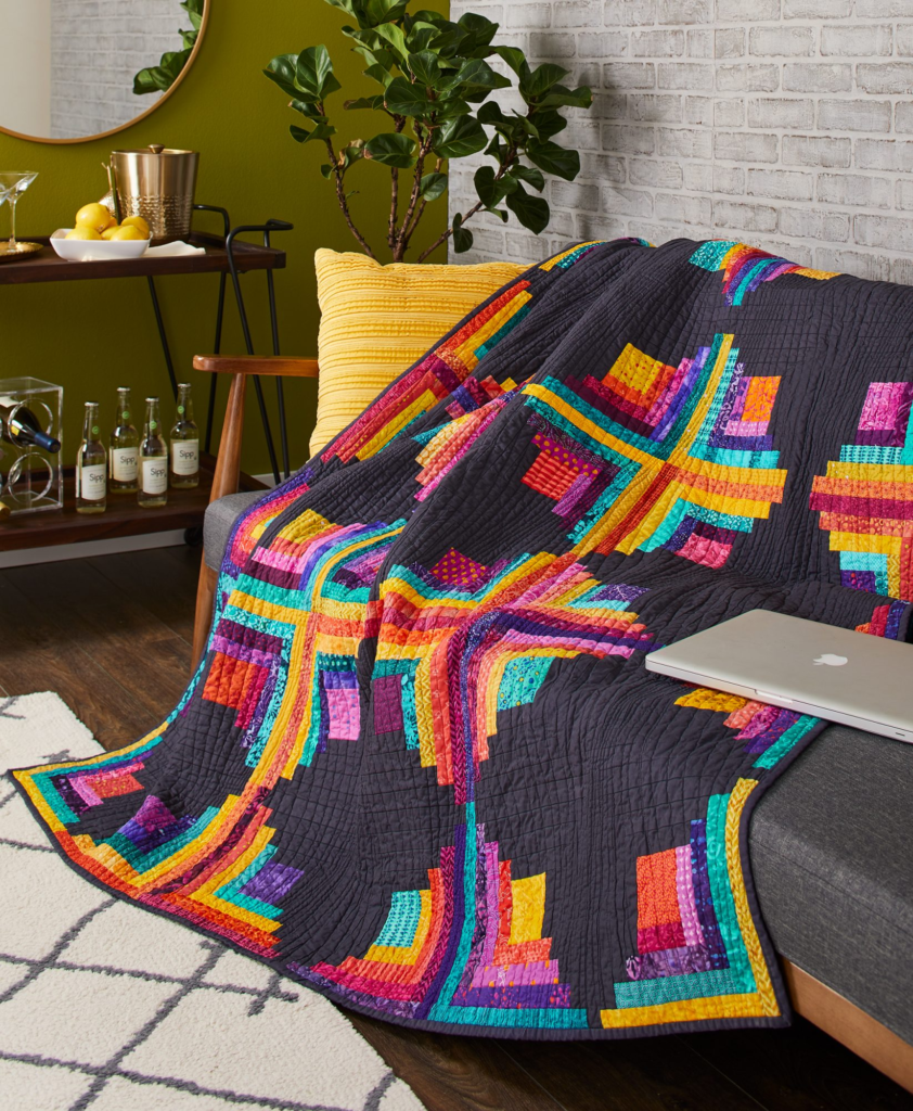 2 Modern Log Cabin Quilts ideas