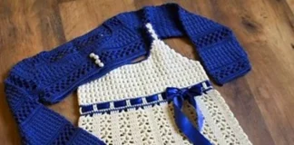 Dress & Bolero for a Girl