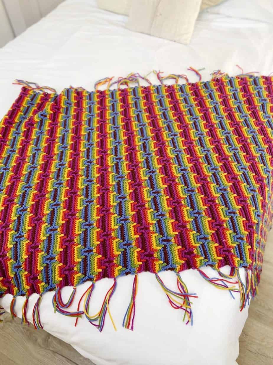 Diamond Mosaic Blanket Pattern