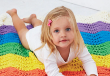 Free End of the Rainbow Blanket Pattern