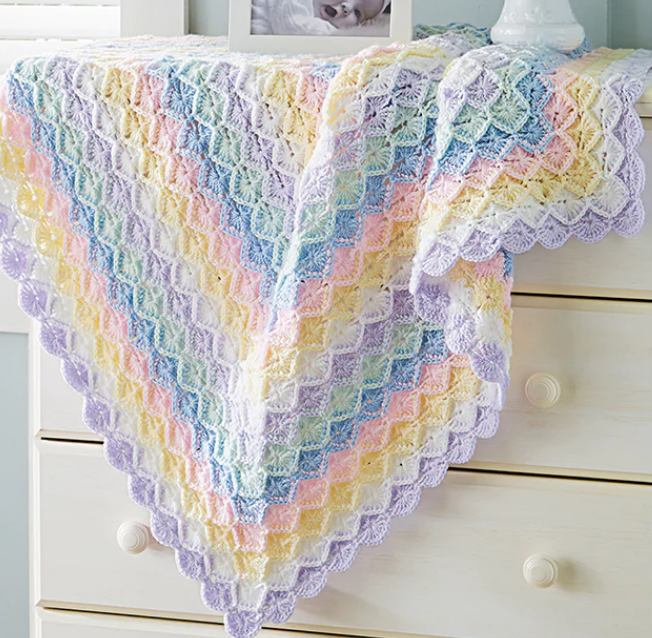 Around the Rainbow Blanket Pattern - crafts.alldaycrochet