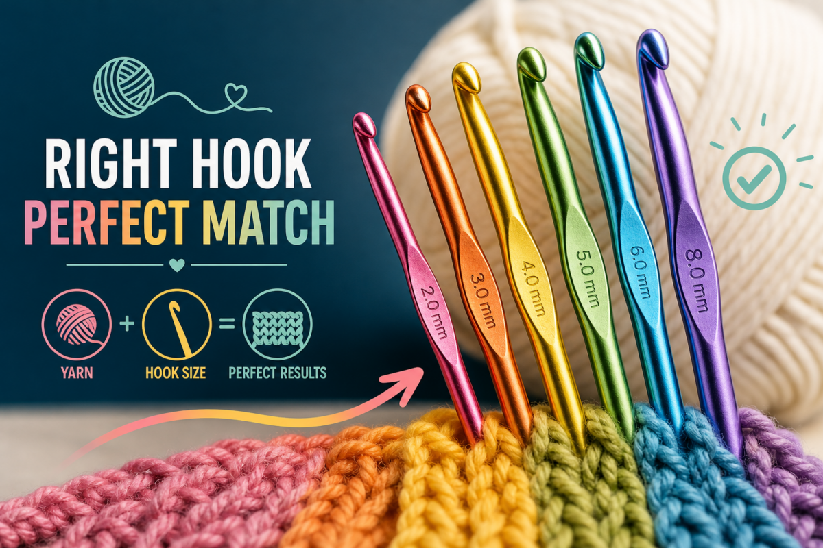 How to Choose the Right Crochet Hook Size for Any Yarn: Practical Guide and Tips