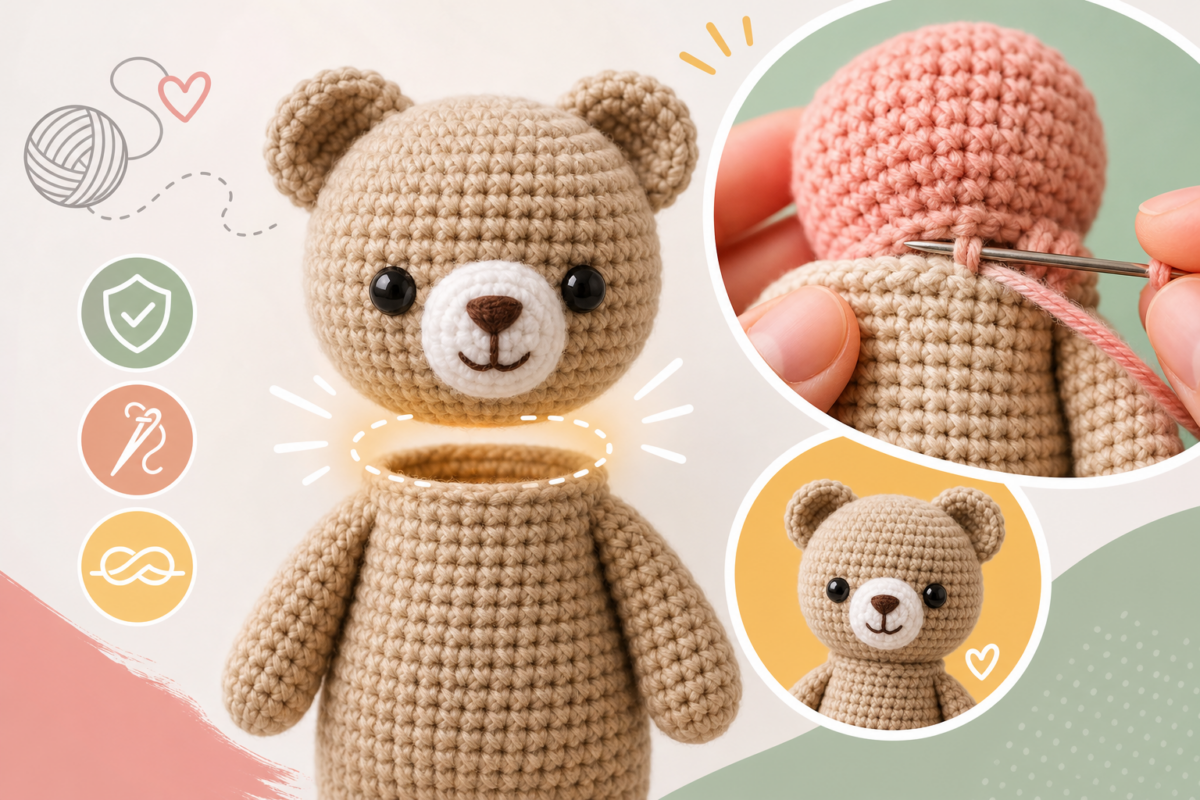 How to Join Amigurumi Pieces Neatly and Securely