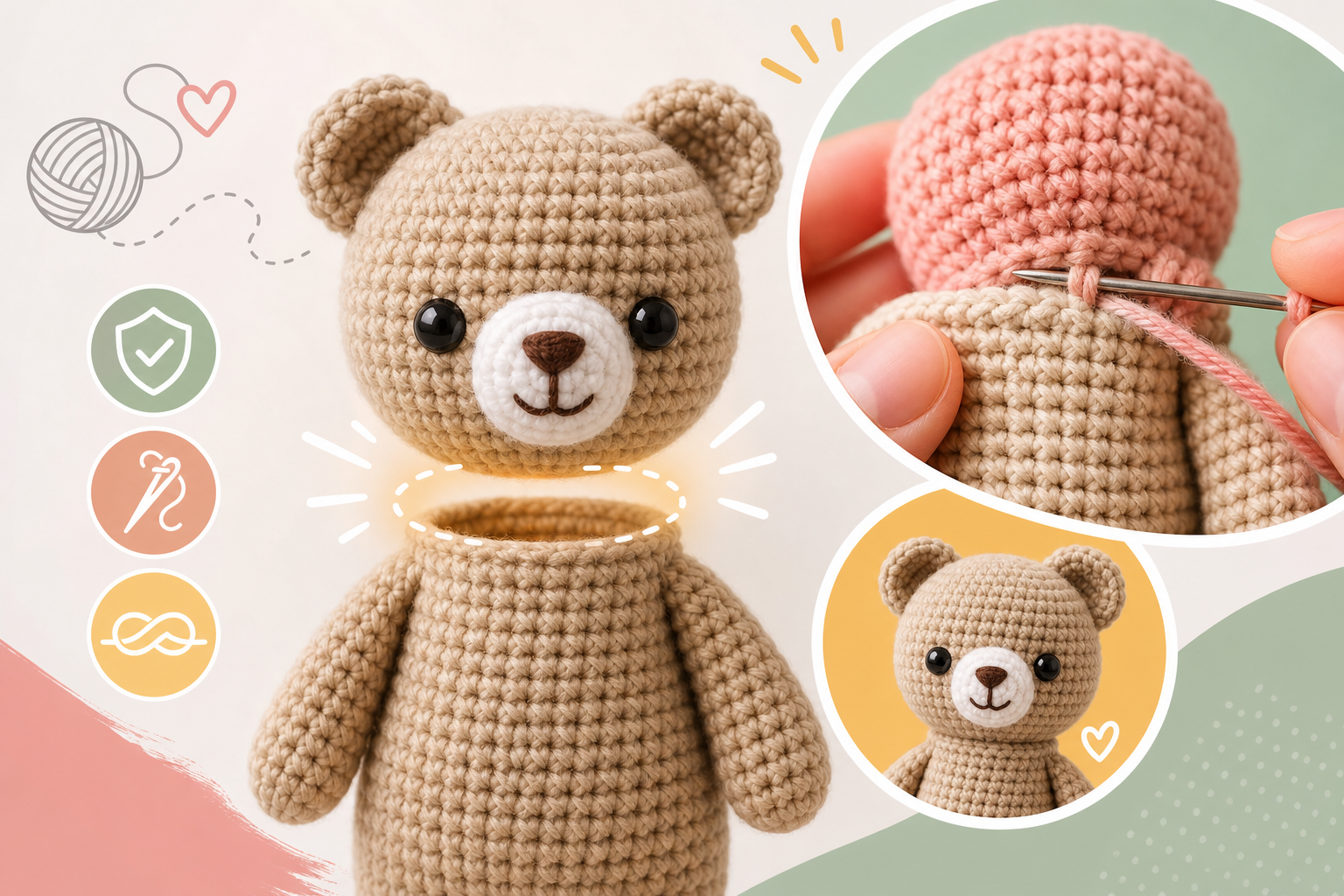 How to Join Amigurumi Pieces Neatly and Securely